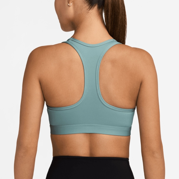 Nike Swoosh Dri-FIT Sports Bra - Cannon/White