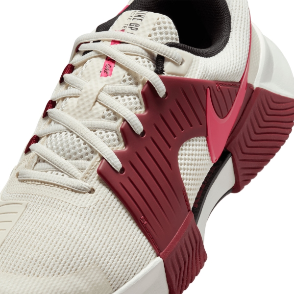 Nike Zoom GP Challenge 1 HC - Pale Ivory/Rush Pink/Sail/Team Red