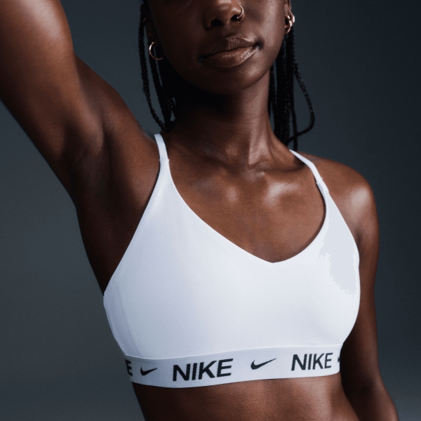 Woman Bra and Underwear Nike Indy Swoosh Sports Bra  White/Black FD1062101