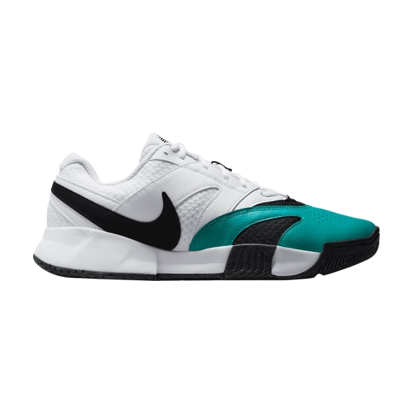 Men`s Tennis Shoes Nike Court Lite 4 HC  White/Black/Radiant Emerald FD6574104