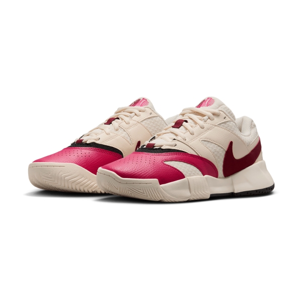 Nike Court Lite 4 HC - Pale Ivory/Team Red/Sail/Black