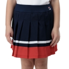 Fila Sabine Gonna Bambina - Navy/Red Comb