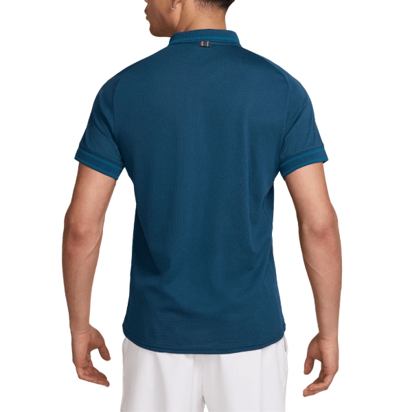 Nike Court Heritage Pro Polo - Blue Force/Green Abyss