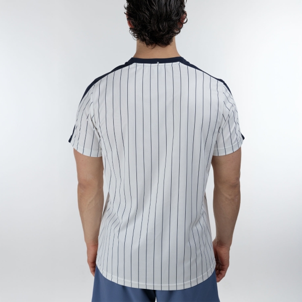 Fila Stripes Jascha Logo Maglietta - White Alyssum Comb