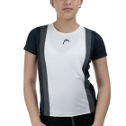 Head Club Tech Maglietta Bambina - Navy/White