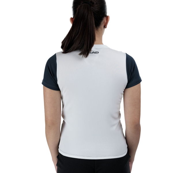 Head Club Tech Maglietta Bambina - Navy/White