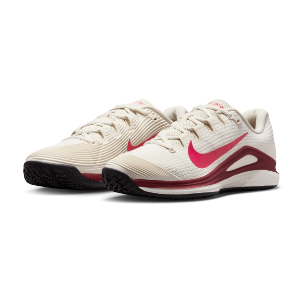 Nike Vapor 12 Clay - Pale Ivory/Rush Pink/Sail/Team Red