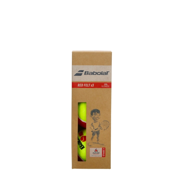 Palline Tennis Babolat Babolat Red  Confezione da 3 Palline 501108113