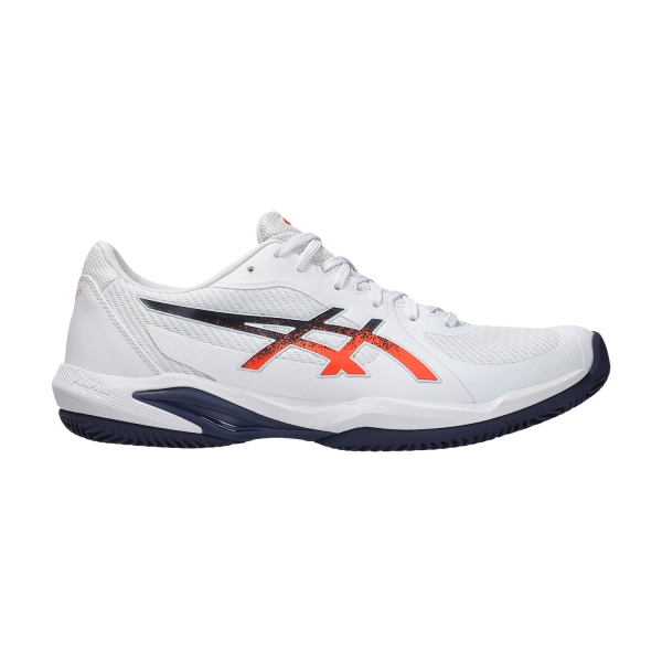 Calzado Tenis Hombre Asics Solution Swift FF 2 Clay  White/Nova Orange 1041A467102