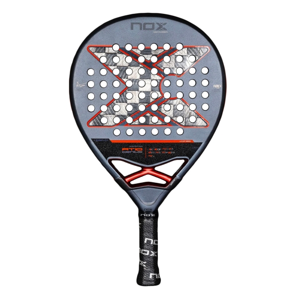 NOX Luxury Padel Racket NOX AT10 Genius 18K Alum 2025 Padel  Black/Orange PAT10GENIUS1825