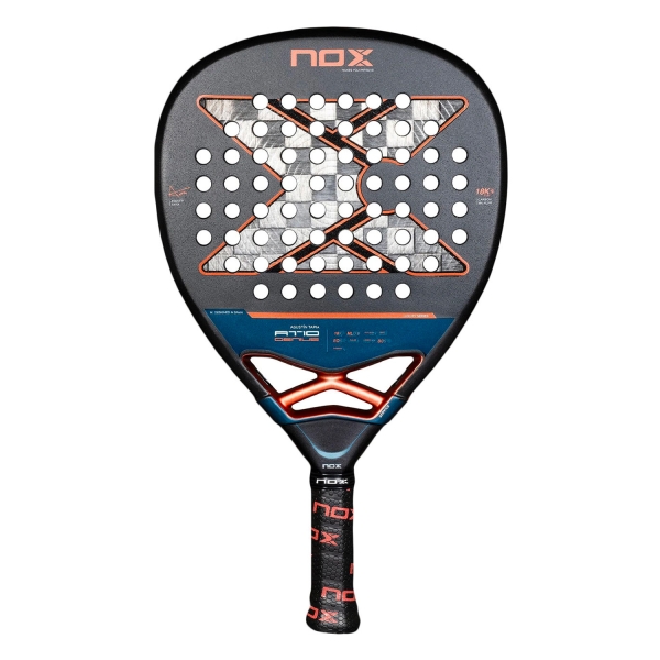 Racchetta Padel NOX Luxury NOX AT10 Genius Attack 18K Alum Padel  Black/Orange PAT10GENIUSAT1825