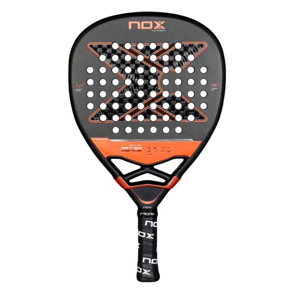 Racchetta Padel NOX Luxury NOX AT10 Genius Attack 12K Padel  Black/Orange PAT10GENIUSAT25