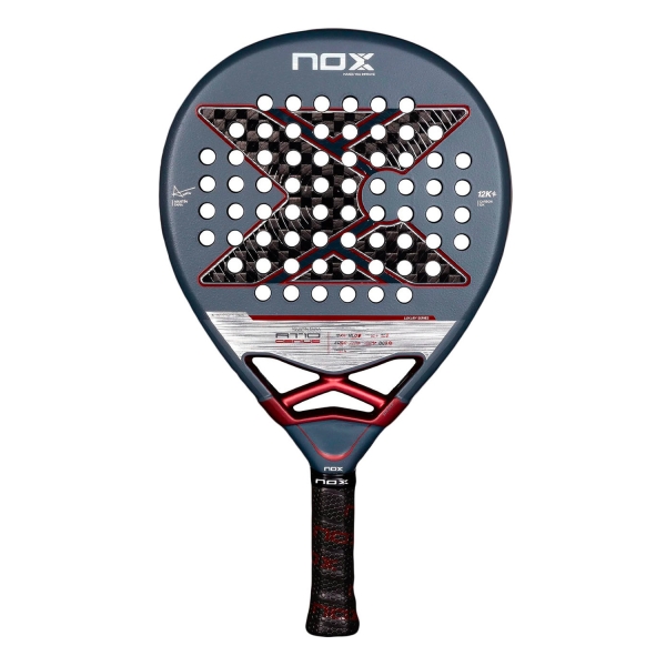 Racchetta Padel NOX Luxury NOX AT10 Genius 12K 2025 Padel  Anthracite/Burgundy PAT10GENIUS25