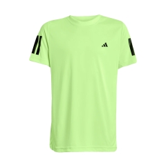 adidas Club 3 Stripes Logo T-Shirt Boy - Lucid Lemon