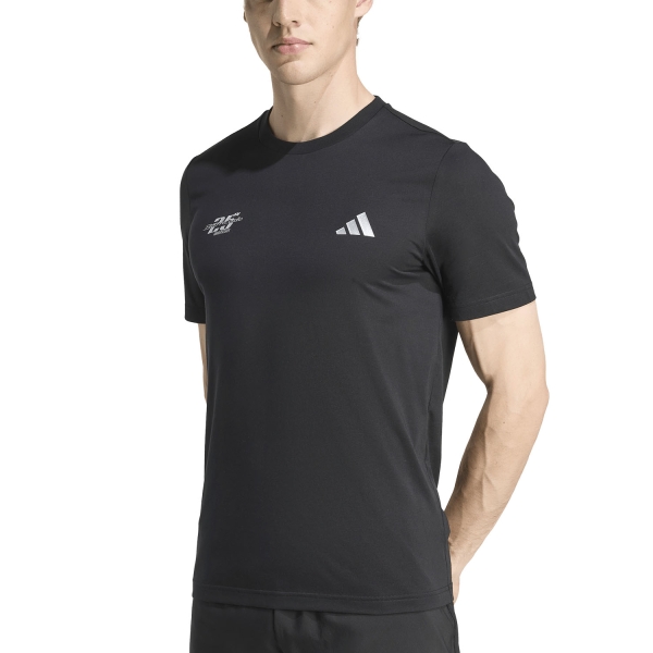 Men's Tennis Shirts adidas Graphic TShirt  Black JM8964