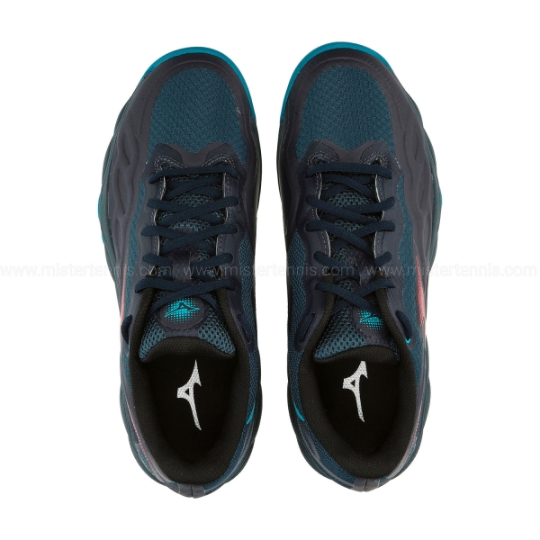 Mizuno Wave Enforce Court Padel - Salute/Hibiscus/Enamel Blue