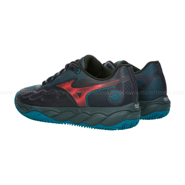 Mizuno Wave Enforce Court Padel - Salute/Hibiscus/Enamel Blue