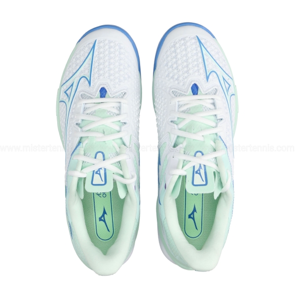 Mizuno Wave Exceed Tour 6 Clay - White/Frontier Blue/Bay