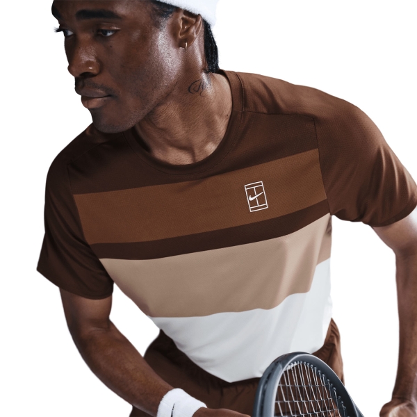 Nike Court Advantage T-Shirt - Cacao Wow/White