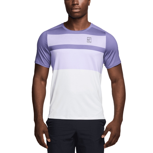 Maglietta Tennis Uomo Nike Court Advantage Maglietta  Dusty Amethyst/White/Black FZ9845527