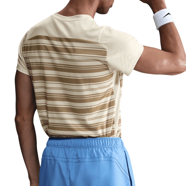 Nike Court Dri-FIT Victory Maglietta - Light Khaki/White