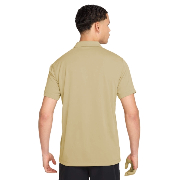 Nike Dri-FIT Solid Logo Polo - Parachute Beige/White