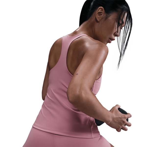 Nike Dri-FIT Swoosh Canotta - Elemental Pink/White