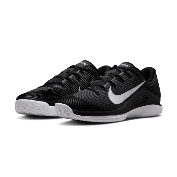 Nike Vapor 12 Clay - Black/White/Dark Smoke Grey