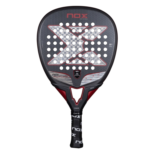 NOX NFA Padel Racket NOX Future Attack 12K Alum Padel  Black/Burgundy/Silver PFUTATT25