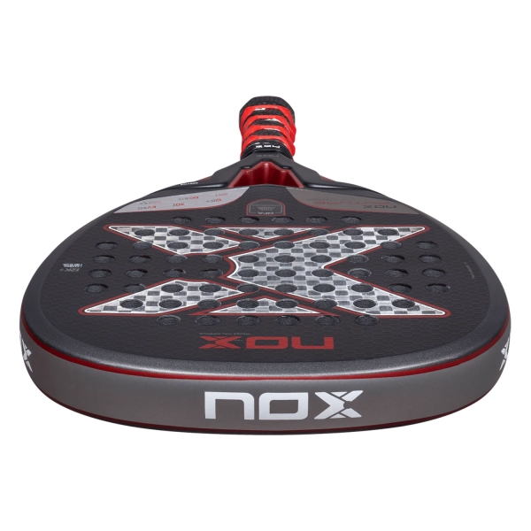 NOX Future Attack 12K Alum Padel - Black/Burgundy/Silver