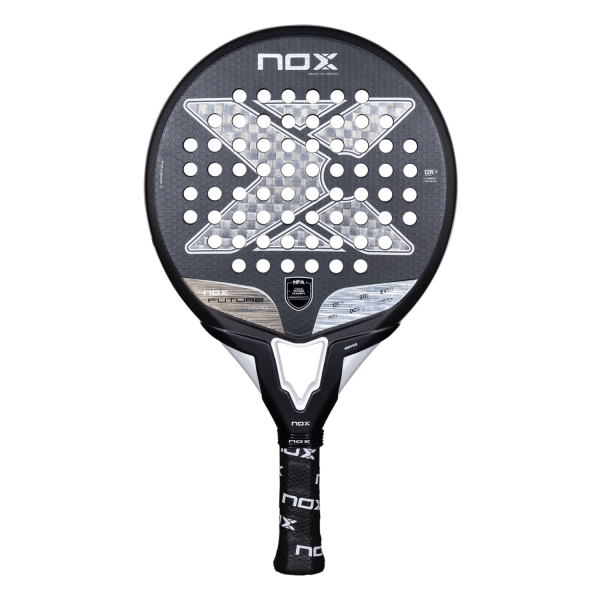 NOX NFA Padel Racket NOX Future Control 12K Alum Padel  Black/Silver PFUTCON25