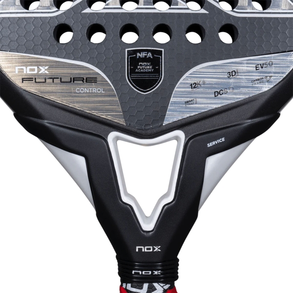 NOX Future Control 12K Alum Padel - Black/Silver
