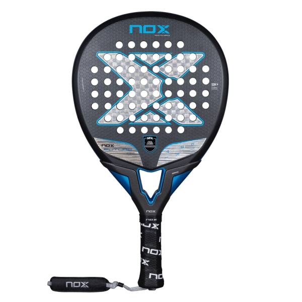 NOX Future Hybrid 12K Alum Padel - Black/Blue/Silver