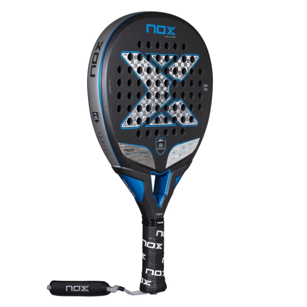 NOX Future Hybrid 12K Alum Padel - Black/Blue/Silver
