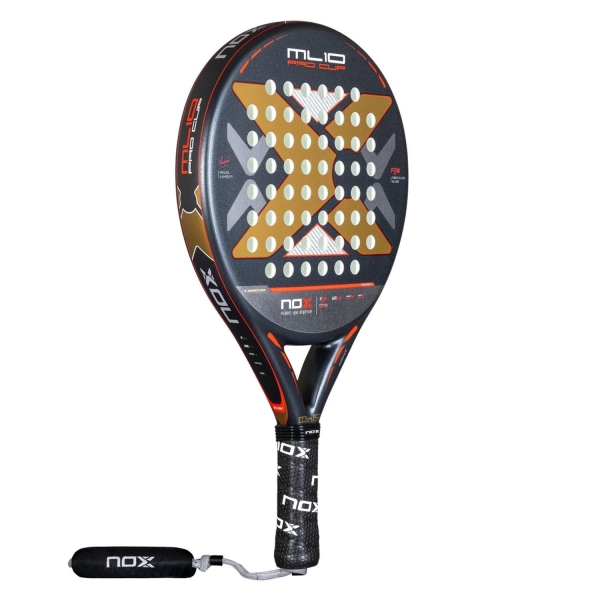 NOX ML10 Pro Cup Rough Edition Padel - Black/Gold/Red