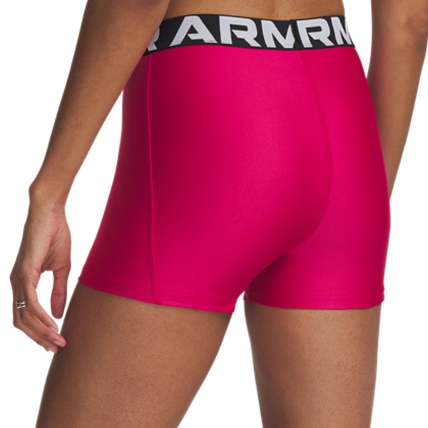Under Armour HeatGear Authentics 3in Shorts - Shaded Fuchsia/White