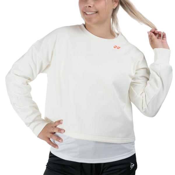 Maglie e Felpe Tennis Donna Yonex Practice Felpa  Natural YL37003NT