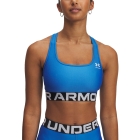 Under Armour HeatGear Authentics Mid Sujetador Deportivo - Blue Atlantis/White