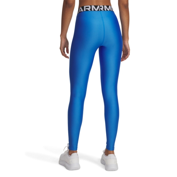 Under Armour HeatGear Authentics Tights - Blue Atlantis/White