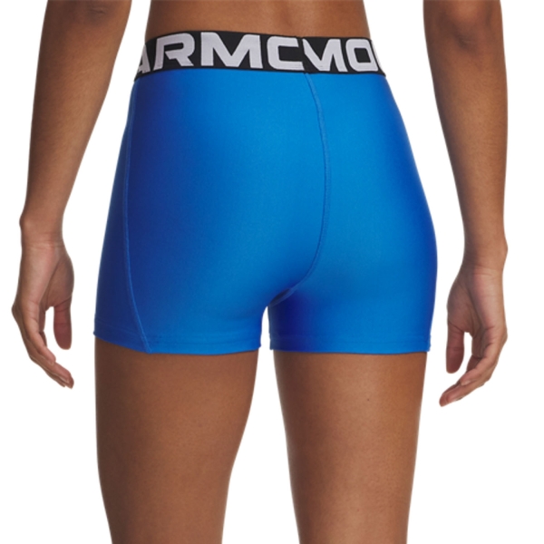 Under Armour HeatGear Authentics 3in Shorts - Blue Atlantis/White