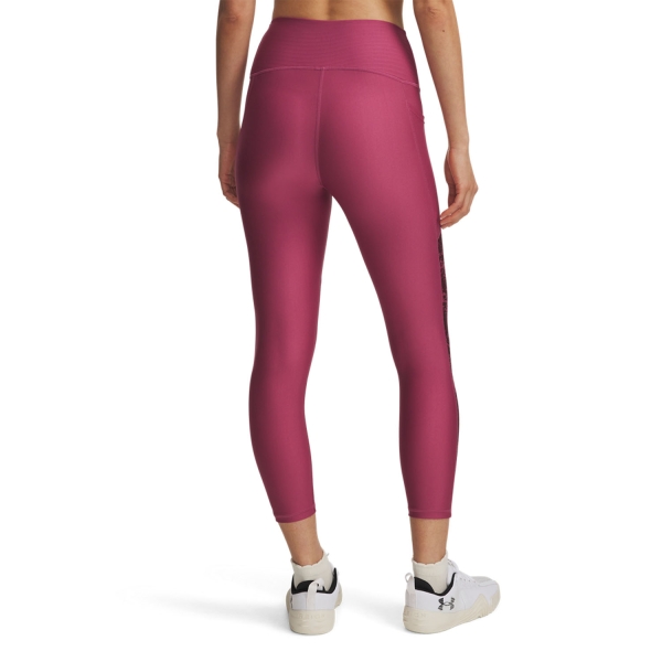 Under Armour Tech Printed Panel Tights - Fuchsia Dusk/White