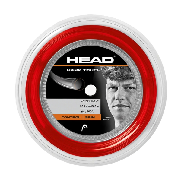 Monofilament String HEAD Hawk Touch 1.30 200 m Reel  Red 281234 16RD