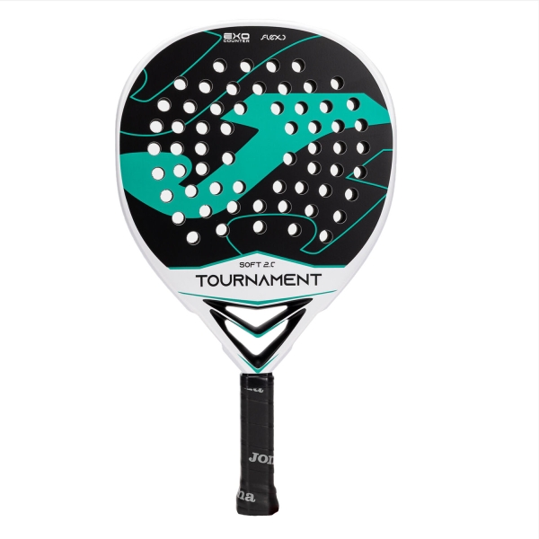 Joma Soft Padel Racket Joma Tournament Soft 2.0 Padel  White/Green 401578.204