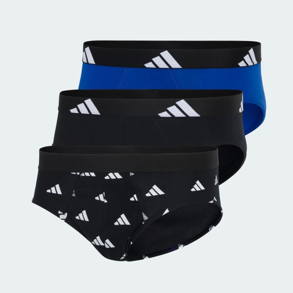 adidas Active Flex x 3 Calzoncillos - Graphic Black/Black/Blue