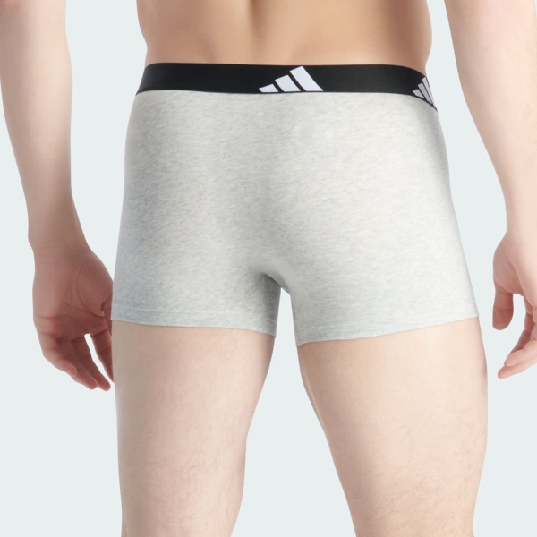 adidas Active Flex Logo x 3 Boxer - White/Grey/Black