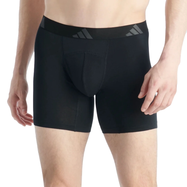 Intimo de Tenis Hombre adidas Active Flex Ergonomic x 2 Boxer  Anthracite/Black 4AM005902M3