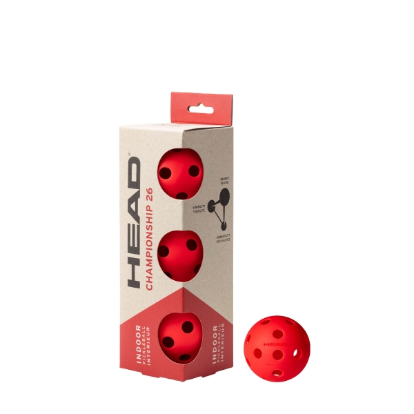 Head Championship 26 Indoor - Confezione da 3 Palline