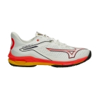 Mizuno Wave Exceed Tour 6 All Court - White/Fiery Coral 2/Citrus