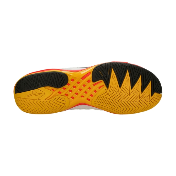 Mizuno Wave Exceed Tour 6 All Court - White/Fiery Coral 2/Citrus