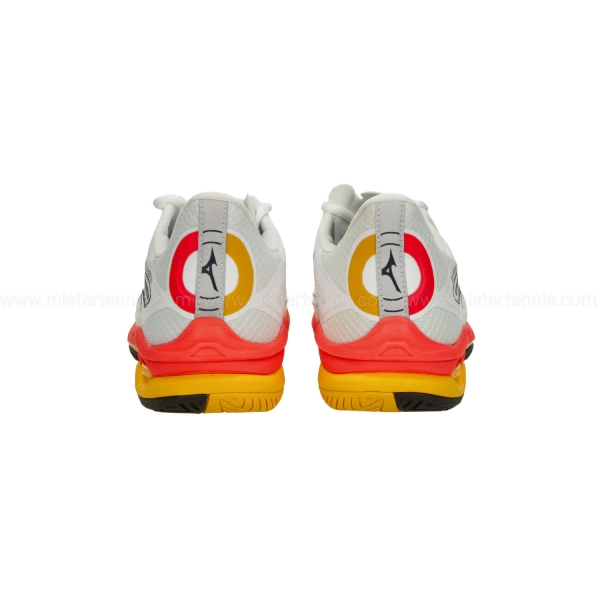 Mizuno Wave Exceed Tour 6 All Court - White/Fiery Coral 2/Citrus